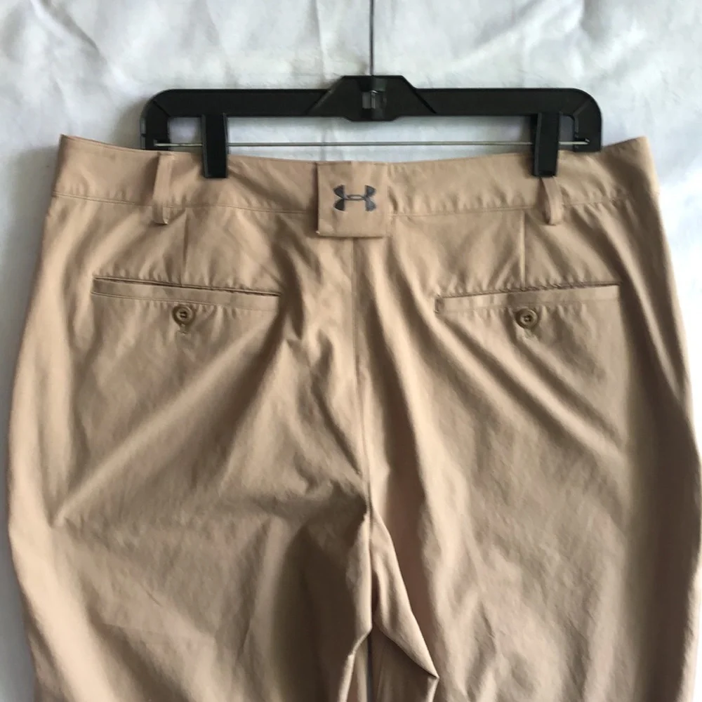 Under Armour Tan Performance Nylon Men's Pants Size 36 x 32